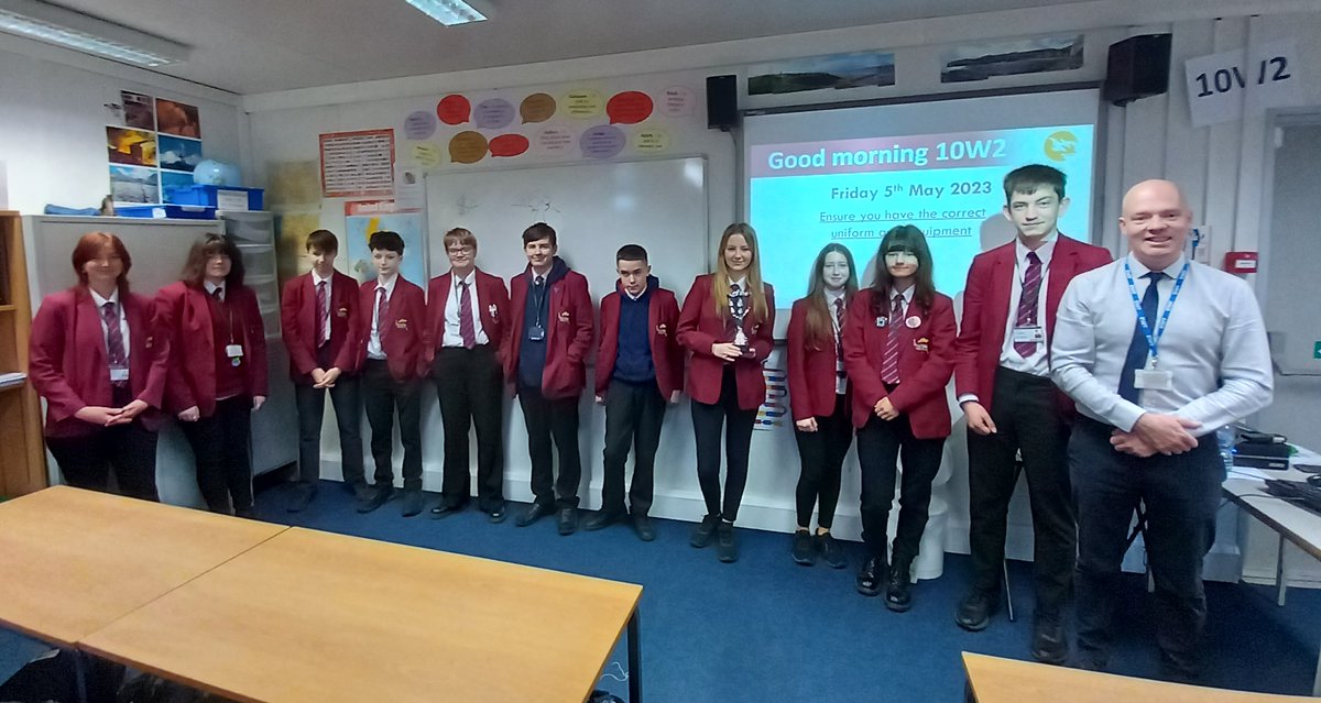 bingleygrammar's tweet photo. Congratulations to 10W2 for winning Miss Clough's Head of Year award last week for receiving the most achievement points, Well Done all! https://t.co/uc6M6zXWfW