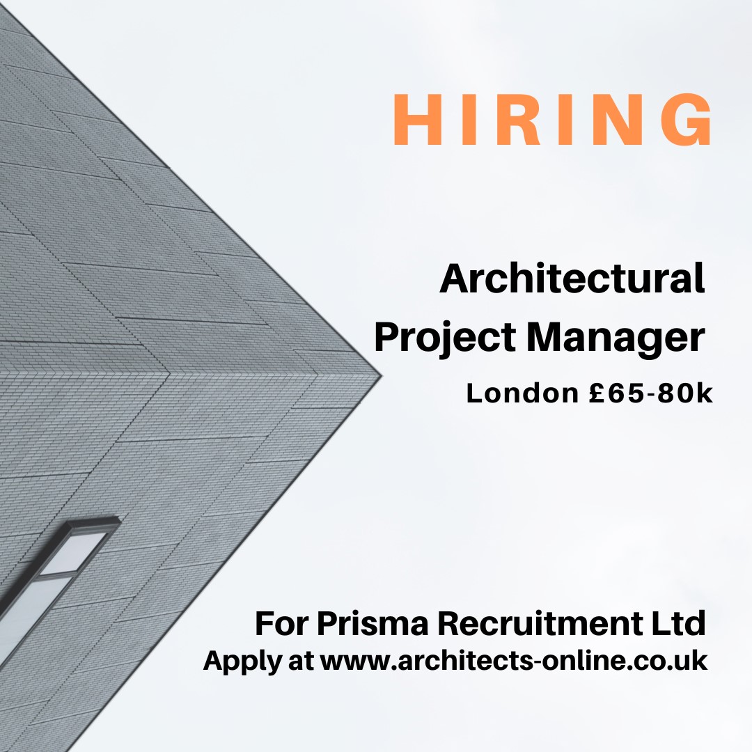 Full details & to apply, please click through to our website architects-online.co.uk/jobs/architect… for @Prismarec #hiring #jobalert #architectural #ProjectManagement #architecture #londonjobs #recruiting #projectmanager #architecturedesign #jobvacancy #london #joinourteam #HIRINGNOW