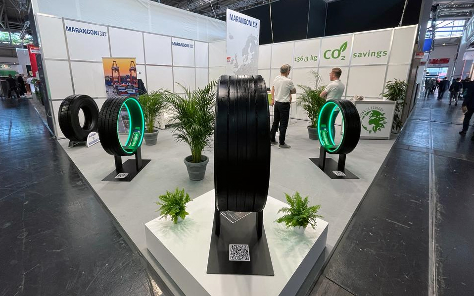 marangonigroup's tweet photo. We're thrilled to be at the #transportlogistic in Munich! Come visit us at hall A6, stand 406 to discover the latest solutions in #tyreretreading and learn more about MARANGONI's commitment to #sustainability. See you there! https://t.co/Hy9Gg8dzHy