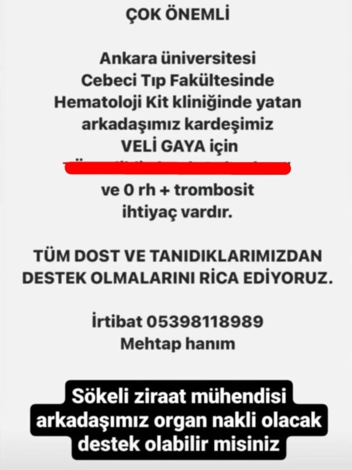 Ankaralı arkadaşlardan rica ediyorum yardımcı olmalarını lütfen .Hastamız  daha çok genç🙏
