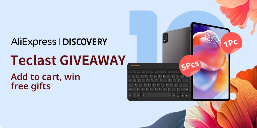 🎁Teclast Giveaway
How to enter👇
1.Download AliExpress👉Search Teclast Official Store
2.Cick Feed tab located at the bottom
3.Find giveaway post
4.Follow the instructions to enter
🔍Search Teclast official store on AliExpress now and enter to win!