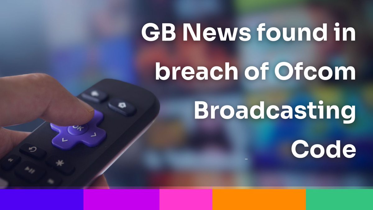 🧵We have found GB News in breach of our broadcasting rules. This follows an investigation relating to comments about Covid-19 vaccines, made by Naomi Wolf during an episode of the Mark Steyn programme on 4 October 2022. Read more: ofcom.org.uk/news-centre/20…