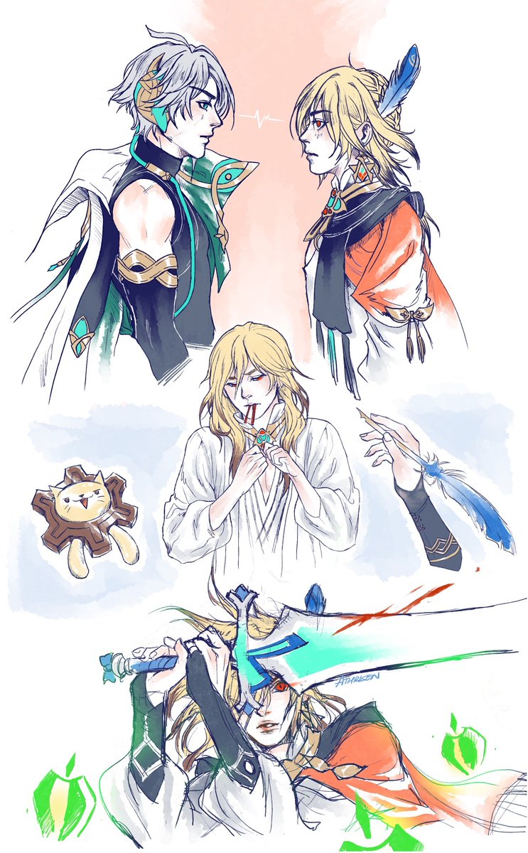 KAVEH ;u;
#Genshinlmpact #Kaveh #Alhaitham #athillust