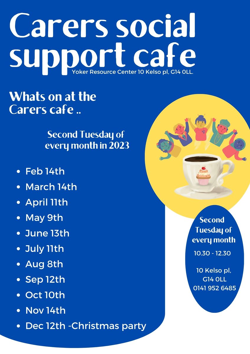 YokerResource's tweet photo. Carers cafe is closed today
sorry everyone see you next month

(please share) https://t.co/nFXnMECgYK