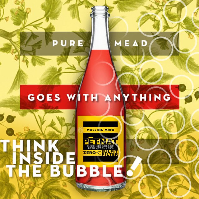 InfoMallingMjod's tweet photo. #bobler #bubbly #sparkling #sprudlende #festivitas #festligt #party #blackcurrants #solbær #mjød #honey #honning #pure #bæredygtigt #naturvin #zerozerozero #vin #guf #afslapning #afstressning #bryllup https://t.co/JsYJSVafRq