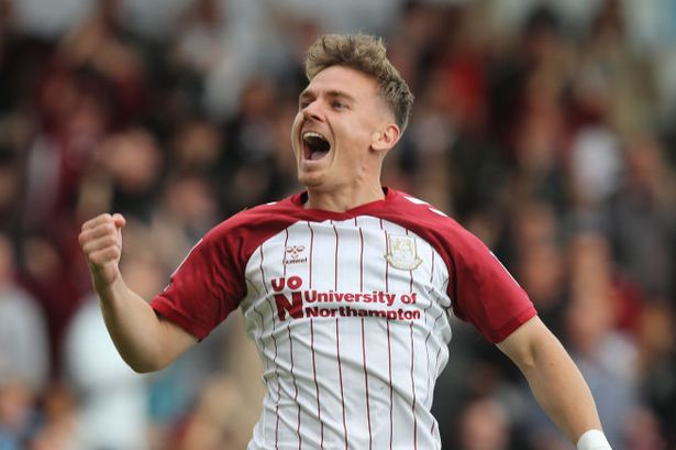 asianconnect_'s tweet photo. 22 league goals this season.  

Sam Hoskins takes Northampton one step closer to automatic promotion with a sensational volley! https://t.co/11LcpKT18O