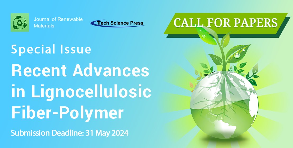 Crystal58033398's tweet photo. Call for Paper: Recent Advances in Lignocellulosic Fiber-Polymer

Guest Editor: Nathalie Marlin, Ramzi Khiari, Mohammad Jawaid

👉 Read more and submit to this issue: https://t.co/qiTtLTj8oJ https://t.co/SkH7pNszEN