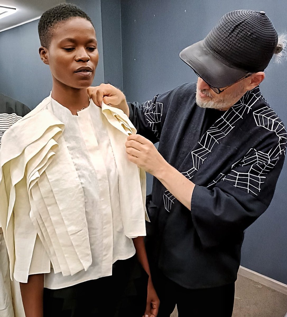 safashionweek's tweet photo. Jacques from @BlackCoffeeZA doing fittings for his #SS23 OPPO Collection for #SAFW in collaboration with @OPPOSouthAfrica!

#SAFashionweek #SAFW #MallOfAfrica #OPPOCollection #OPPO #OPPOxSAFW #ElevateYourStyle
#TechnologyXFashion 
#UnlockTheNight https://t.co/bGfTvCNkj0