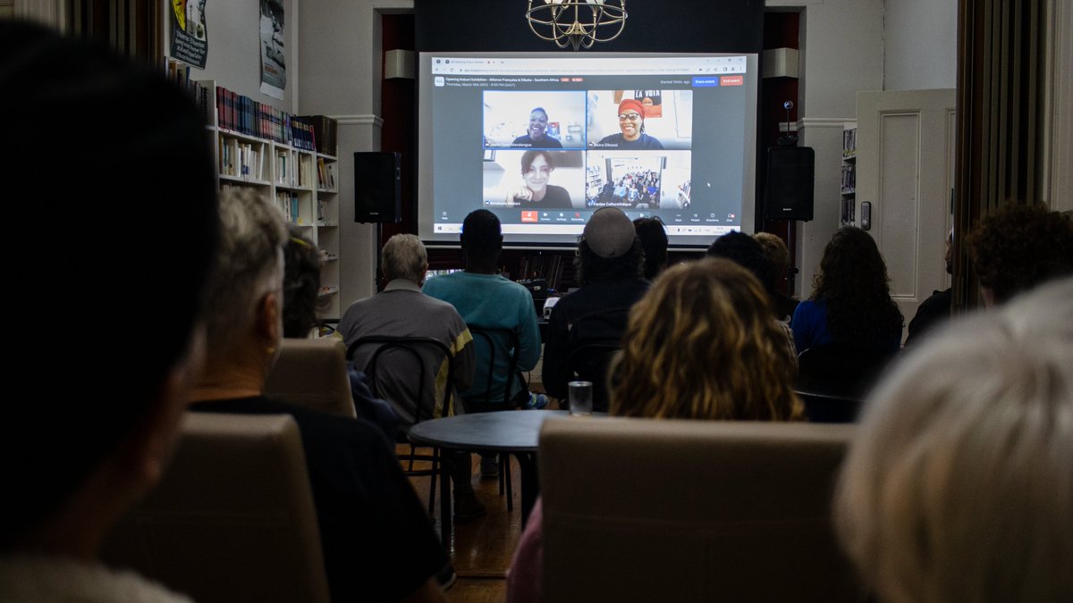 AFPortElizabeth's tweet photo. AFPE opened the Kubuni exhibition on Mar 16, 2023 with a discussion panel featuring Joëlle Épée, curator, and Reine Dibussi, an artist. Kubuni celebrates African comics and their artists. Kubuni &amp; its comic book collection will travel to 5 countries, thanks to IF Paris’ support https://t.co/7h4dOwQpVc