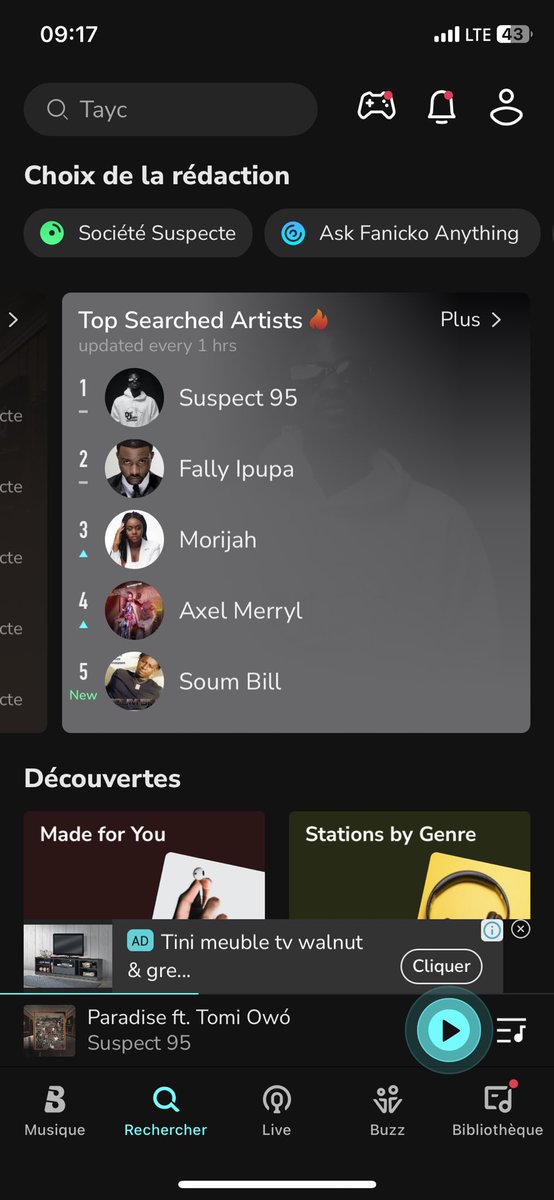 machinearapper's tweet photo. @suspect_95 prends la première position, les artistes les plus recherchés mes respect 🫡 le syndicat
allons-y donner de la force 💪🏿 la team, parce que c’est une dinguerie son nouvel album société suspecte https://t.co/qpegB5GAd5