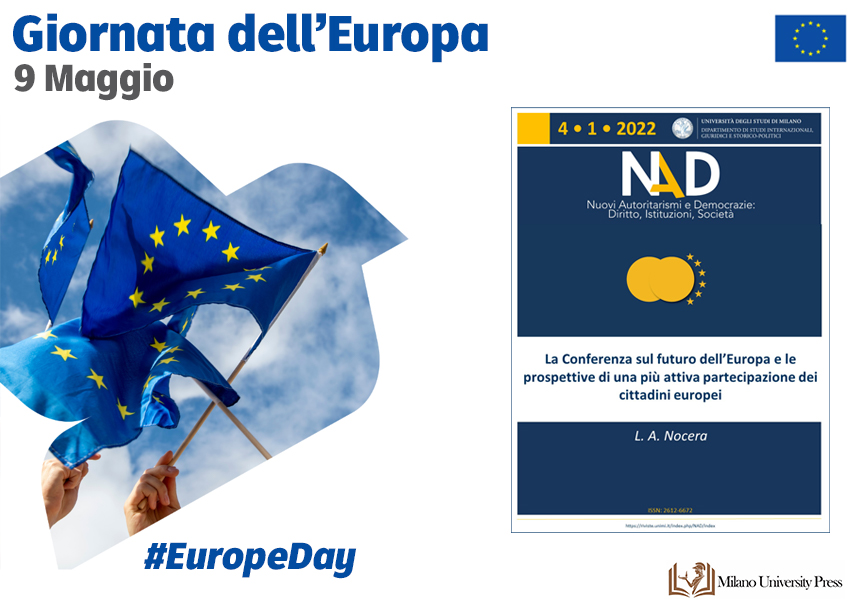 Milano_UP's tweet photo. 🇪🇺A 73 anni dalla "Dichiarazione Schuman" oggi si celebra la Giornata dell'Europa: ma qual è il futuro che attende l'Unione? E quanto la partecipazione della cittadinanza può cambiarne le sorti? Ecco un'analisi dalla rivista @OsservatorioNAD
⬇️ https://t.co/4mDr9T3X6m
#EuropeDay https://t.co/MB5QrdYUxB