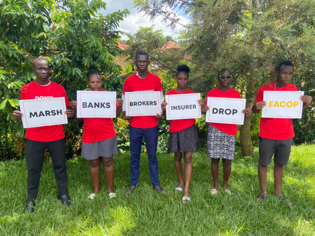 CERAIUg's tweet photo. 24 Insurers have already pulled out of the destructive #Eacop project @MarshMcLennan why haven't you!! #stopeacop @oilwatchafrica1 @GreengrantsFund @LushLtd @EcoHomef @stopEACOP @ZakiMamdoo @NnimmoB @AfiegoUg @350 https://t.co/Xg79ua0KgZ
