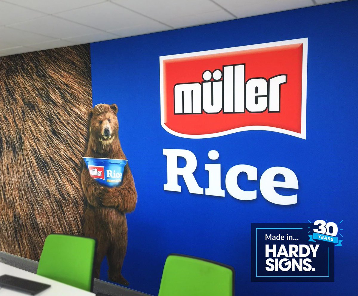 HardySignsLtd's tweet photo. Great to be back working with @mullerukandireland for a range of exterior and interior signage at their Droitwich site.
#müllermilk #wallgraphics #healthandsafety #shadowboards #signage #midlands https://t.co/KyOwmJt2Yl