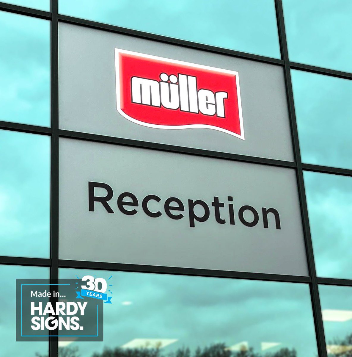 HardySignsLtd's tweet photo. Great to be back working with @mullerukandireland for a range of exterior and interior signage at their Droitwich site.
#müllermilk #wallgraphics #healthandsafety #shadowboards #signage #midlands https://t.co/KyOwmJt2Yl