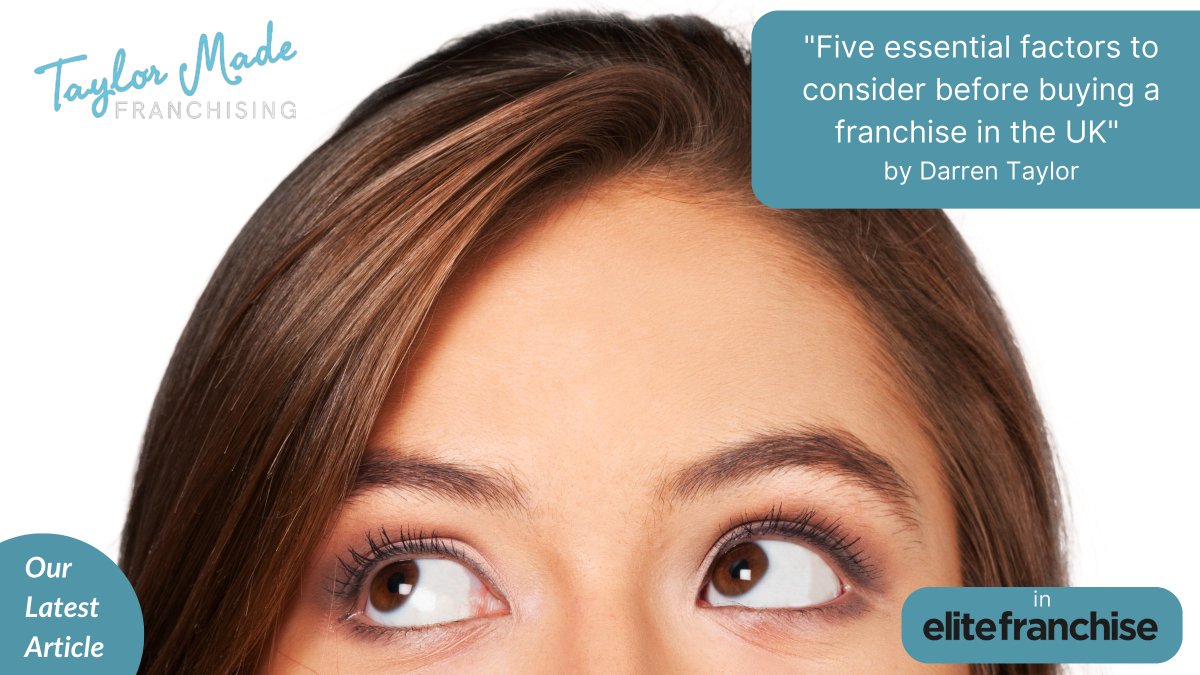 In this article, our CEO Darren Taylor shares his views on the 'Five essential factors to consider before buying a #franchise in the UK' in <a href="/EliteFranchise/">Elite Franchise</a>. #Franchising #Franchiseopportunities #ExpertAdvice #Franchisingstrongertogether elitefranchisemagazine.co.uk/insight/item/f…