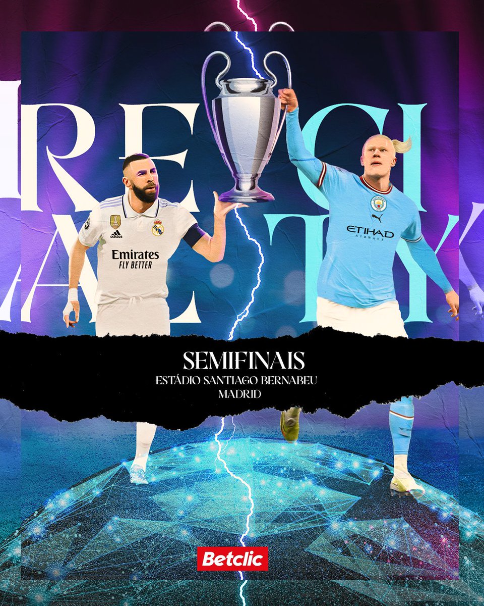 ⚽🔥 Hoje assinala-se o Dia da Europa e nada melhor do que este jogaço na Champions! Se Benzema ou Haaland marcarem hoje, vamos sortear 10€ em Freebets para 10 pessoas que acertem!
 
- Dá RT + FAV
- Comenta o teu Username Betclic

1 comentário por utilizador.
Passatempo termina