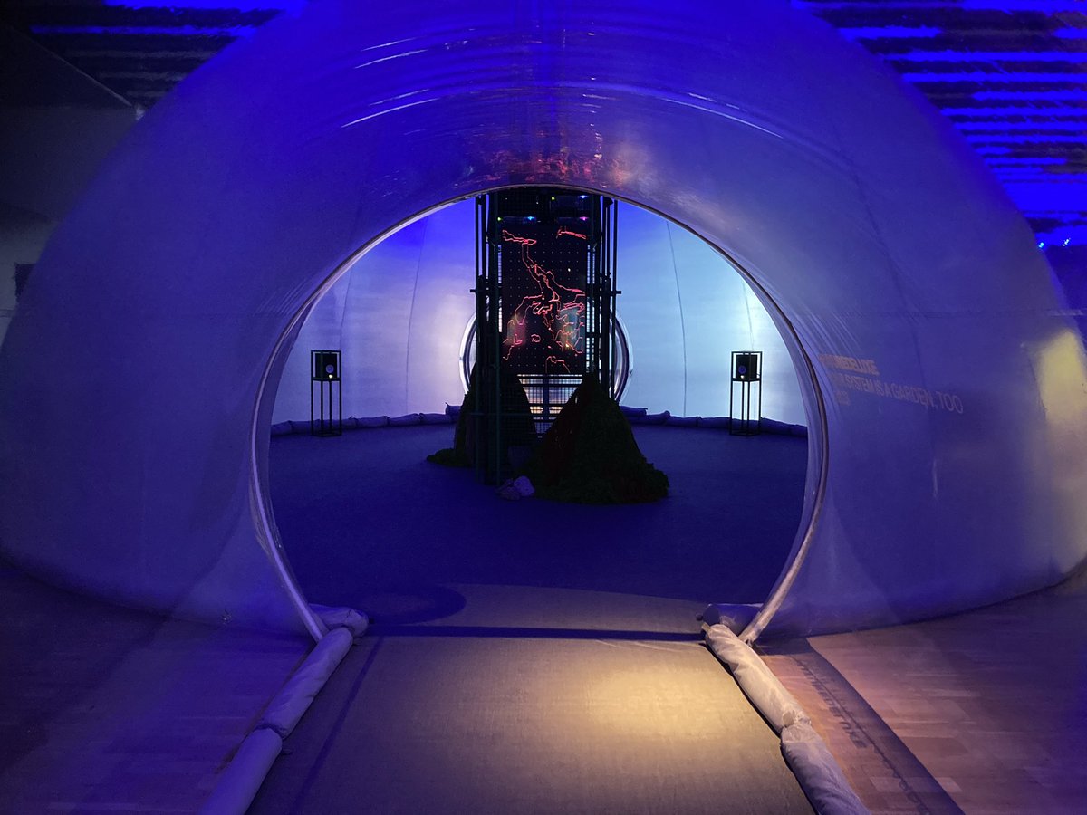 JamesFiendish's tweet photo. Looking at @brendandawes piece
In  @dissenyhub almost a year to the day was hearing him speak at @OFFFest with @matthamm &amp; @wesayso . Time flies. Digital Impact exhibit worth a look for any fam kicking around Barcelona https://t.co/n2pnl3hM8H