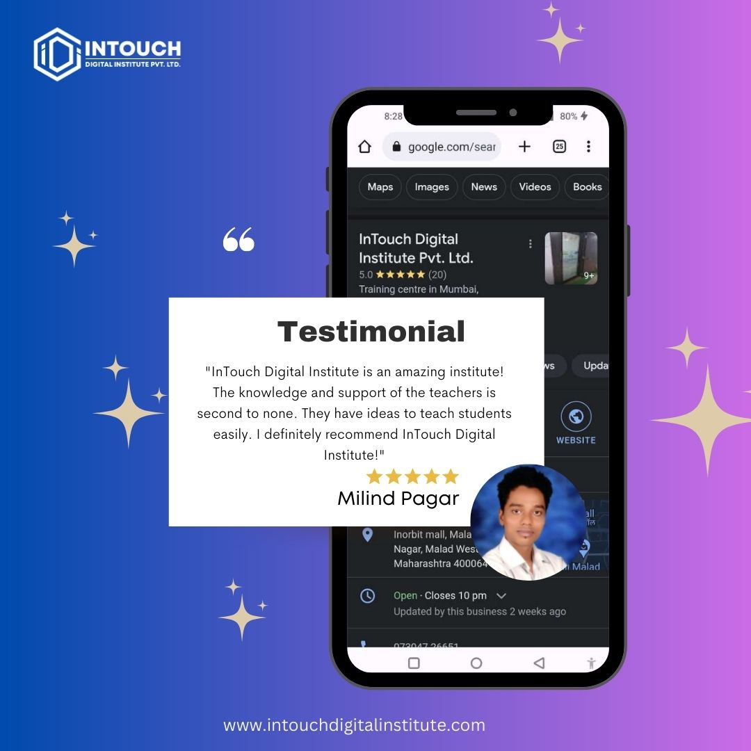 intouch_idi's tweet image. Investing in your education is always worth it! Hear how Milind Pagar improved his career prospects through our offline digital marketing course.
#digitalmarketingcourse #offlinelearning #careerdevelopment #studenttestimonials #realresults #investinyoureducation