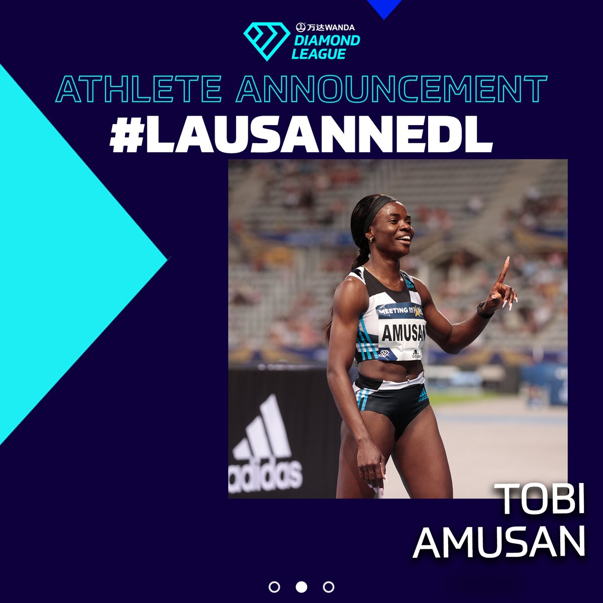 Diamond_League's tweet photo. Reigning #DiamondLeague 💎 champion and world 🌎 record holder @Evaglobal01 of Nigeria and Puerto Rico's Olympic champion @JCamachoQuinn will go head to head 😤 in the 100m hurdles at the @athletissima meeting in Lausanne in June 🔥 

#LausanneDL 🇨🇭