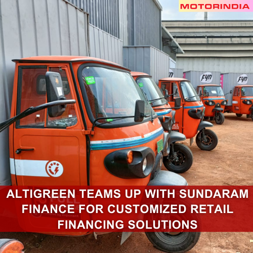 In a bid to accelerate the EV buying process, Altigreen has partnered with Sundaram Finance to provide customized retail financing solutions to its customers. 

𝐑𝐞𝐚𝐝 𝐌𝐨𝐫𝐞:motorindiaonline.in/altigreen-team…

#Altigreen #TeamsUp #SundaramFinance #CustomizedRetail #india