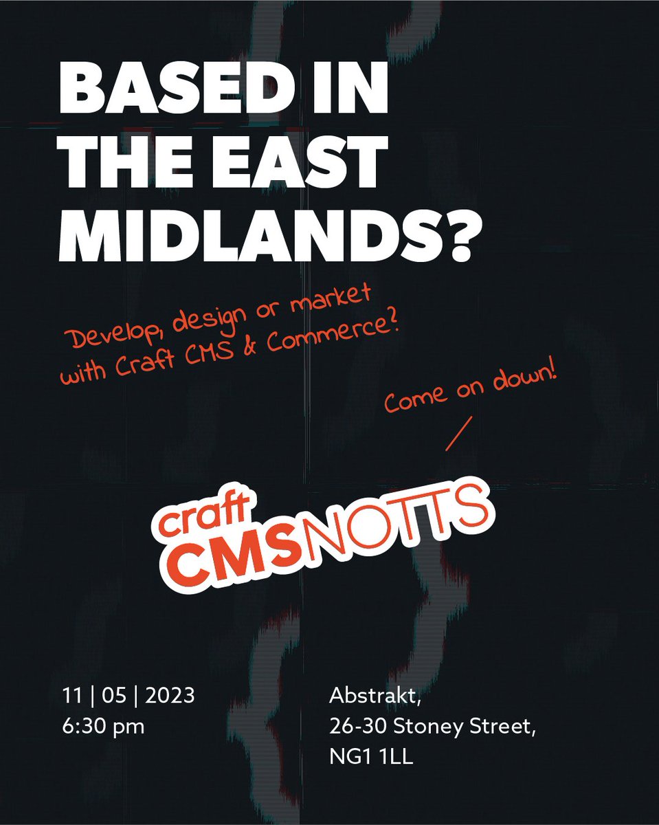 craftcmsnotts's tweet image. If you&apos;re developing with, designing for or supercharging your marketing with @CraftCMS for your website 👇

Join us THIS WEEK on Thursday form 6:30pm.

We&apos;ll be running lightning talks, networking and pizza 🍕

RSVP 👉 meetup.com/craft-cms-nott…

#eastmidlands #nottingham #webdev