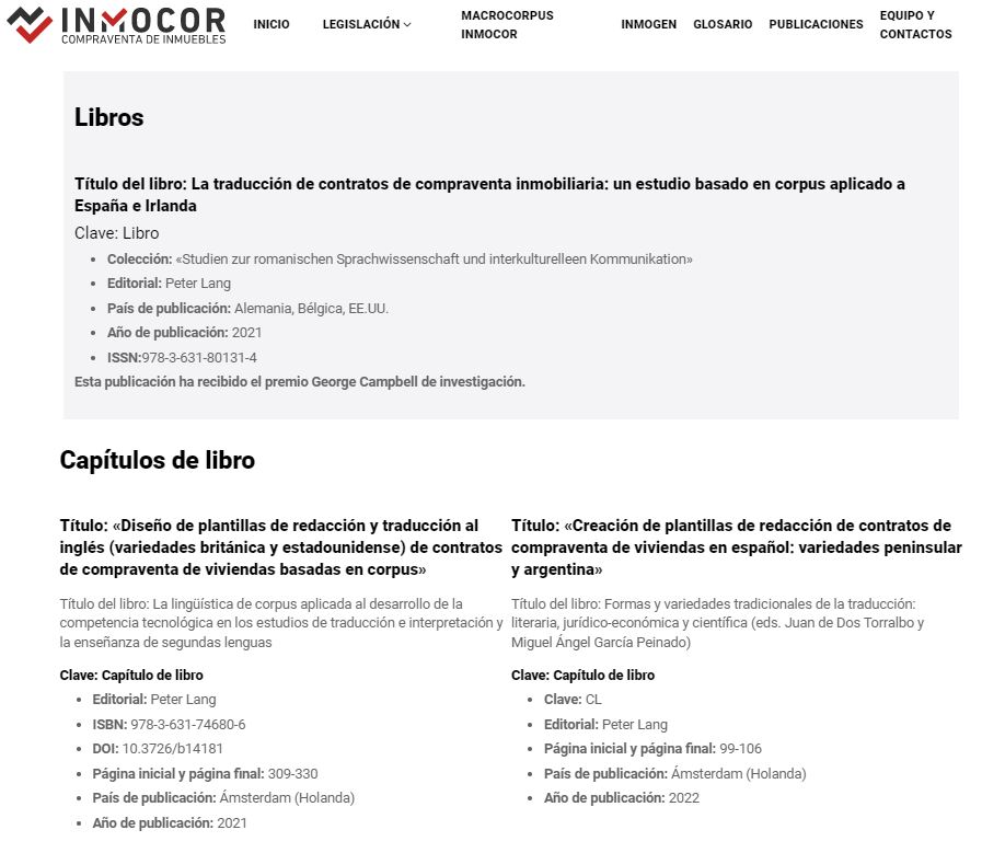 Fruto de #INMOCOR han surgido diversas #publicaciones. Por ej., «Generation of a glossary for the translation of housing purchase and sale agreements [...]», de <a href="/ArceRomeral/">Lorena Arce Romeral</a> y <a href="/MiriamSeghiri/">Miriam Seghiri</a>, y publicada por <a href="/Hermeneus_Trad/">Proyecto Hermēneus</a> 

➡️revistas.uva.es/index.php/herm…

➡️inmocor.uma.es/publicaciones