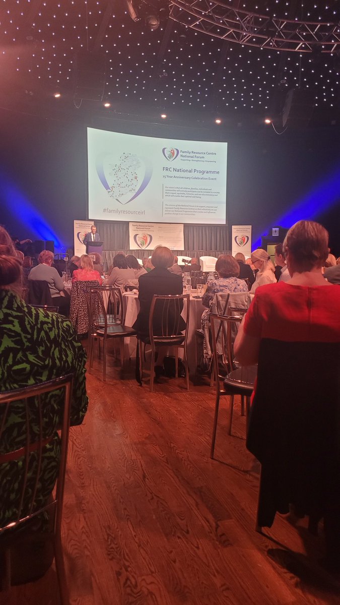 #familyresourceirl Delighted to be here in the Mansion Hse this morning to honour the work of the Family  Resource centres  over 25 years .#makingadifference