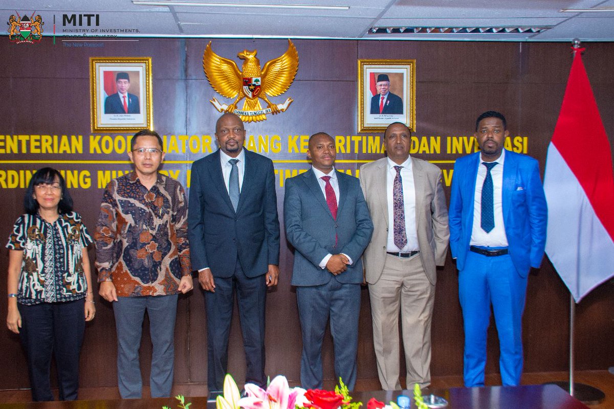 Exciting news! Kenya and Indonesia join forces to boost East African mineral industry. They'll establish value addition centers and an Iron Ore processing plant in Dongo Kundu. Indonesia pledges support for transitioning fuel motorcycles to EVs. <a href="/HonMoses_Kuria/">Hon.Moses Kuria,HSC</a> good job!