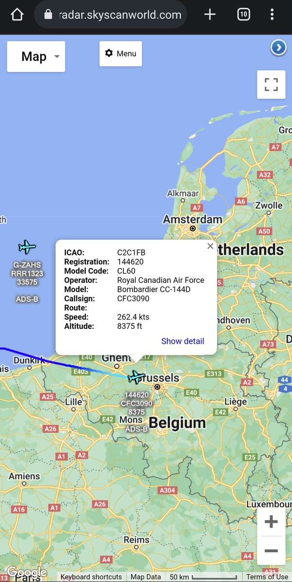 scan_sky's tweet photo. #RCAF 🇨🇦 - Bombardier CC-144D - 144620 - #CFC3090
Landed At Brussels Airport 🇧🇪 Earlier This Morning.
Likely Canadas Chief Of Defence Staff General Wayne Eyre 🇨🇦 Inbound For Tomorrow's #NATO Military Chiefs Of Defence Meeting. https://t.co/Op9UCejLc8