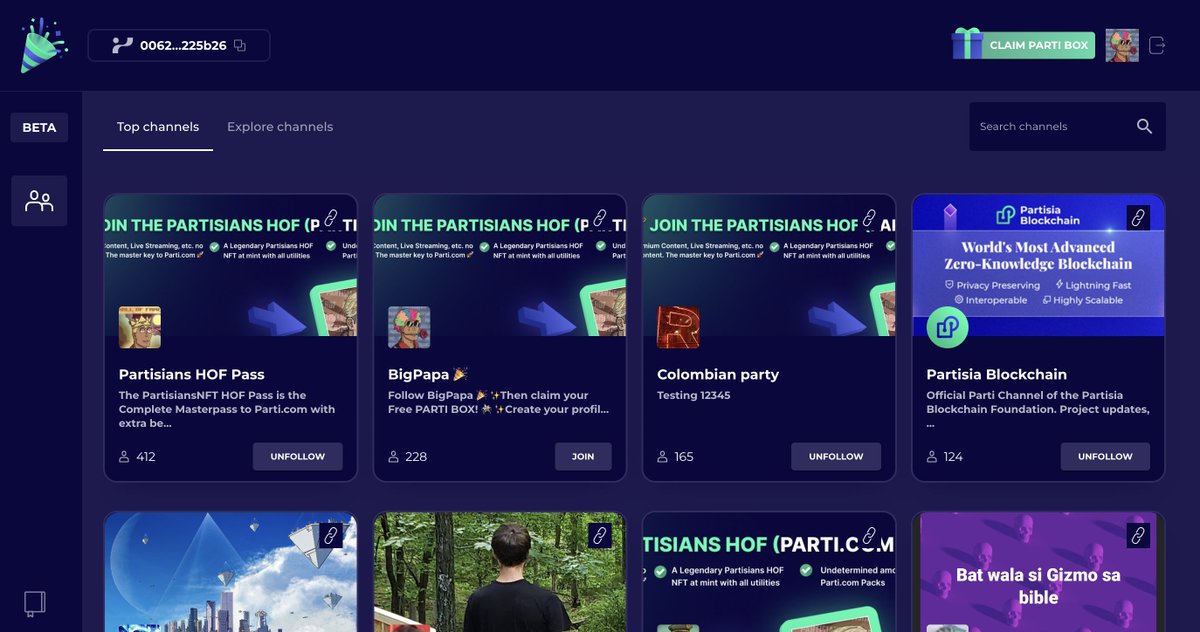 jointheparti's tweet photo. We've just crossed the first 1,000 https://t.co/TkXypcEBw4 members and are working to onboard the first #Parti creators!🎉

Next stop 1,500 + then 2,000!🕺

✨Log in to https://t.co/TkXypcEBw4🎉
✨Then claim your Free PARTI BOX!🪅
✨Create your profile+#Parti Pass!👀

#thankyou💪 https://t.co/jduBGpgp7Z