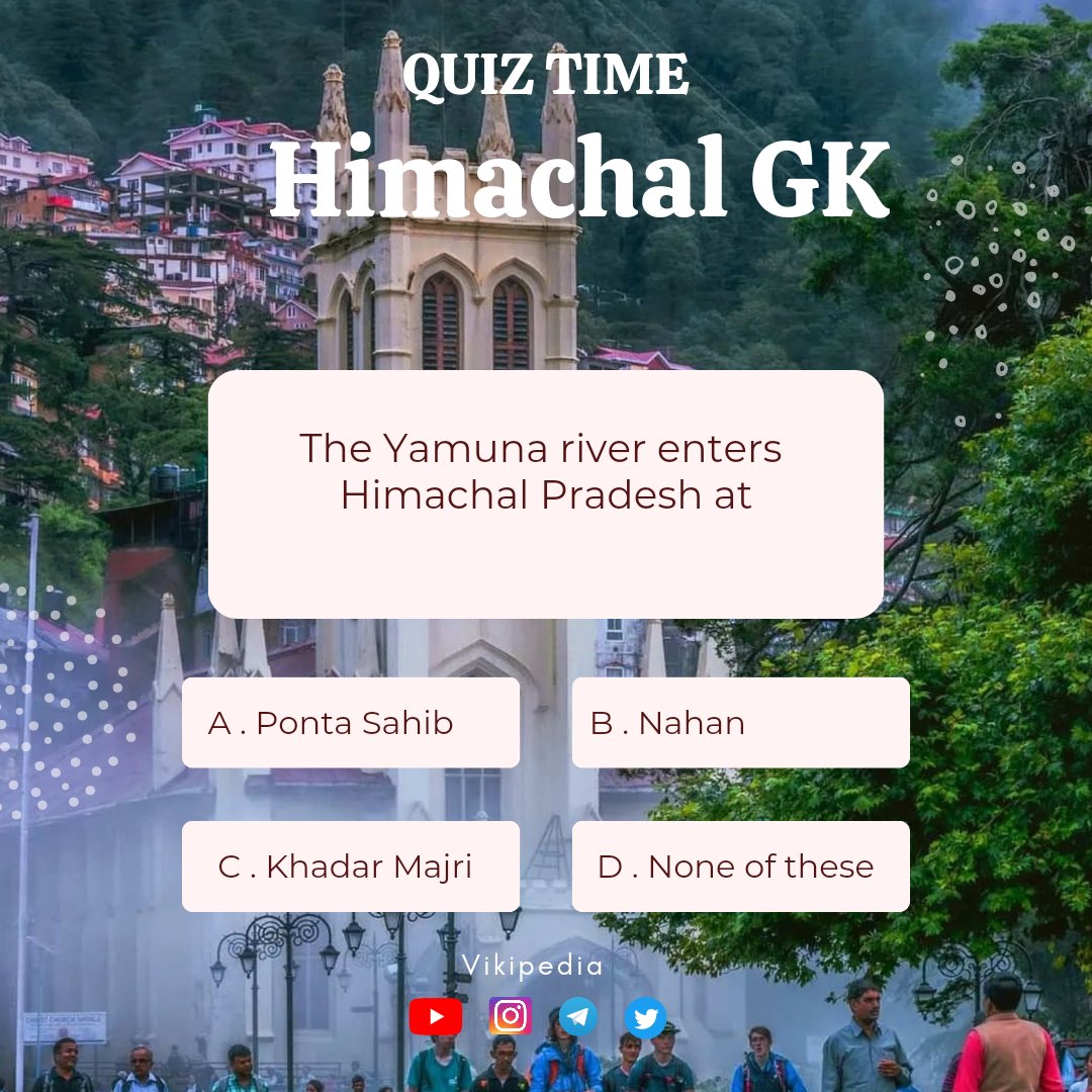 #HPAS #HAS #himachalpradesh #himachal #Himachalgk #Hpgk #hp #himachalgeneralknowledge #himachalculture #himachalhistory #gk #upsc  #Kullu #Shimla #Kangra #Mandi #Solan #Bilaspur #Una #Hamirpur #Kinnaur #Chamba #lahulspiti #Siramour #Suket #Bushahr #Manali #dharamshala #Vikipedia