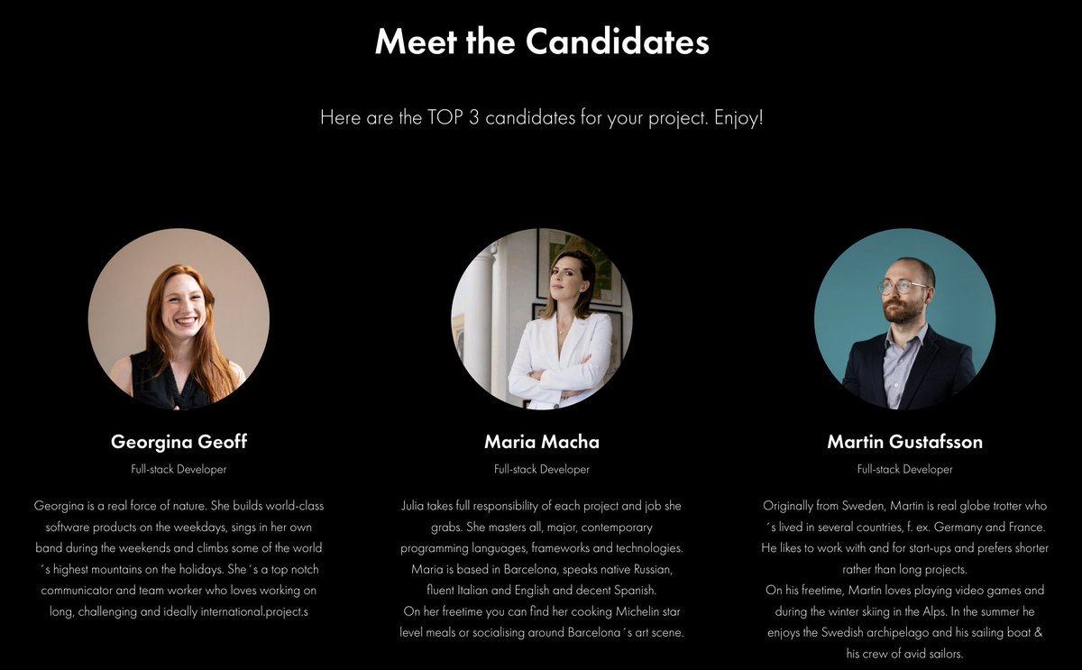 HayStackAIBCN's tweet image. Launching AI-powered talent agency for freelance developers hirewithhaystack.com! 
Get access to password protected, online gallery with an AI analysis, interview video and CV of each developer we offer. 

#freelancer #freelance #developer #fullstack #backend #frontend #ai