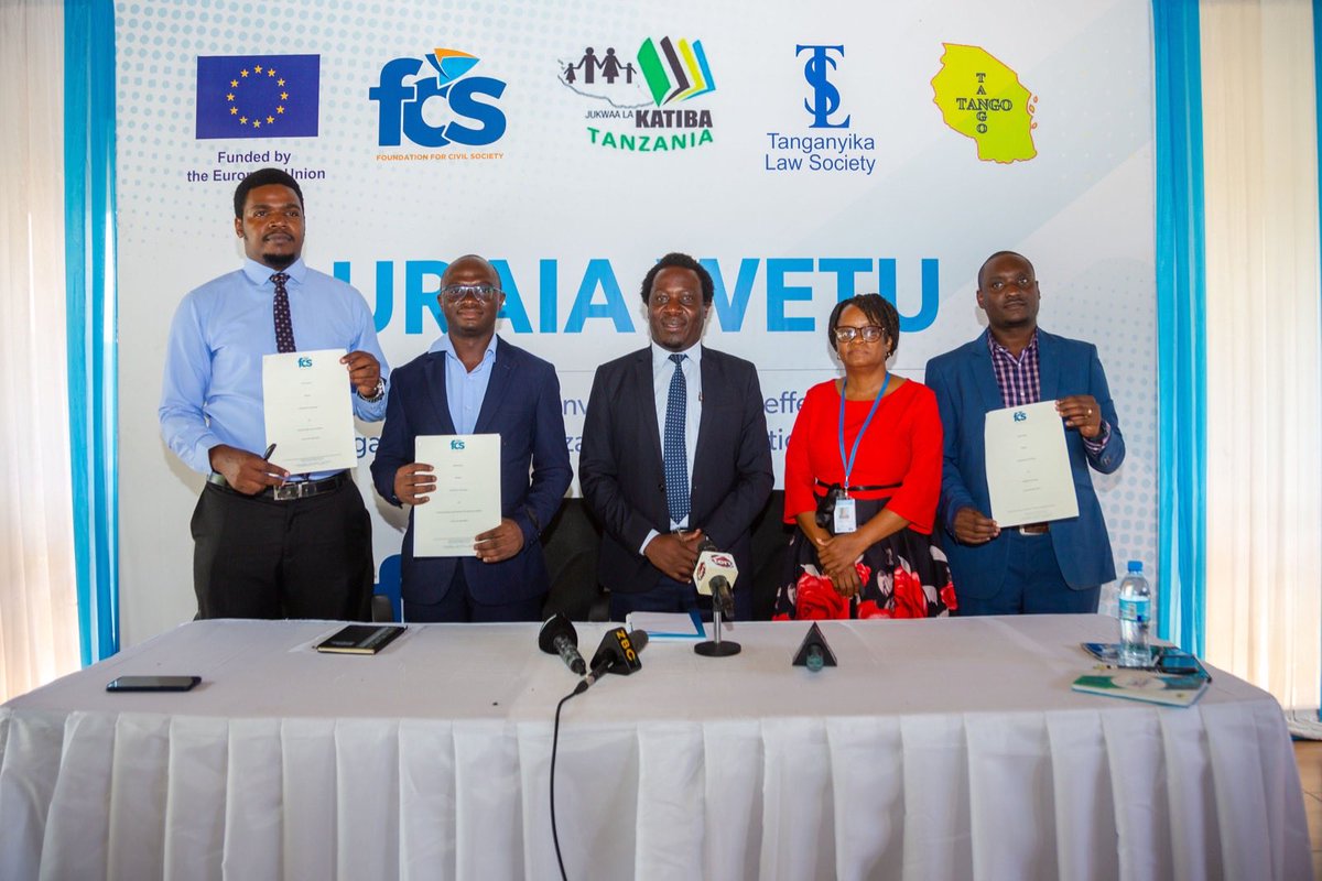 KiwangaFrancis's tweet photo. Happy to launch #UraiaWetu project. FCS will work with grassroot CSOs to promote civil society and citizens partipation in the constitution review process. Appreciations to ⁦@EUinTZ⁩ for supporting this project #Tanzania ⁦@FCSTZ⁩ ⁦@EUinTZ⁩ https://t.co/XhJTLDPsAr