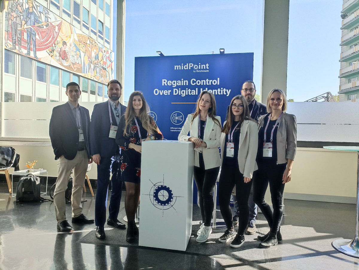 Evolveum's tweet photo. KuppingerCole's European Identity and Cloud conference has just started today! 🎉 Come by to say hi at booth #49! 👋

#EIC #EIC2023 #identitysecurity #cybersecurity #IdM #IGA #identitygovernance #opensource #midPoint #cloud #identityplatform #OSS #kuppinger https://t.co/pfnjxs24V4