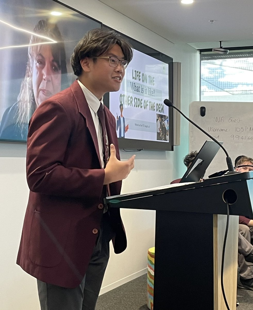 Future Teachers Club (FTC) members and FTC Alumni presented to an enthralled audience of DoE colleagues about this fabulous program at our school. Our future is bright with young people like these entering the profession @_iEndo @dizdarm @misterwootube @k_rigas @DebSummerhayes