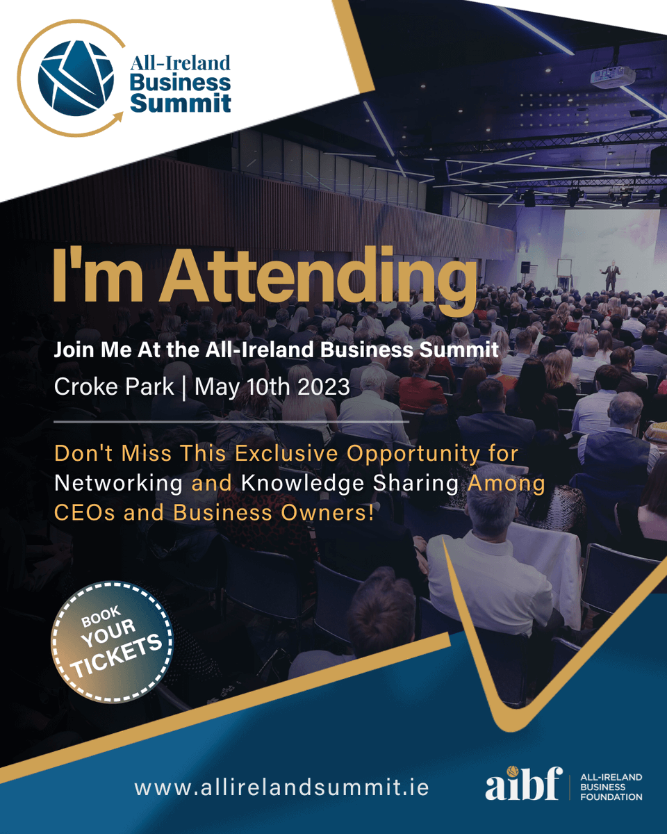 We will attending the All-Ireland Business Summit in Croke Park on Wednesday May 10th in partnership with <a href="/dot_IE/">.ie</a> . If you will be there, why not join us for a coffee and a chat!