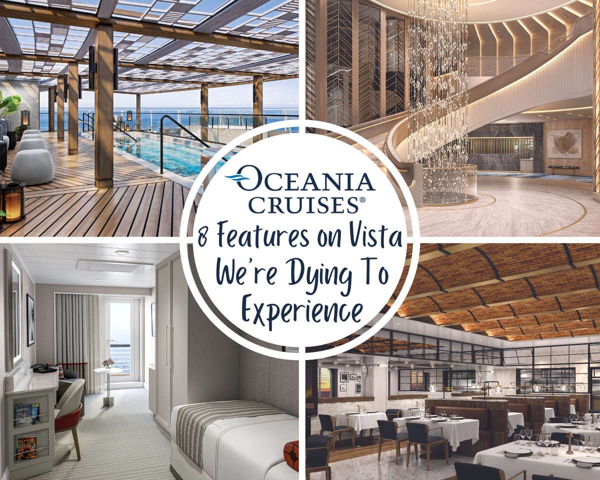 The beautiful Oceania Vista has finally launched, and we're so excited to experience all her new features. 

Please have a read and see what there is to discover. 

bit.ly/42EClJ0