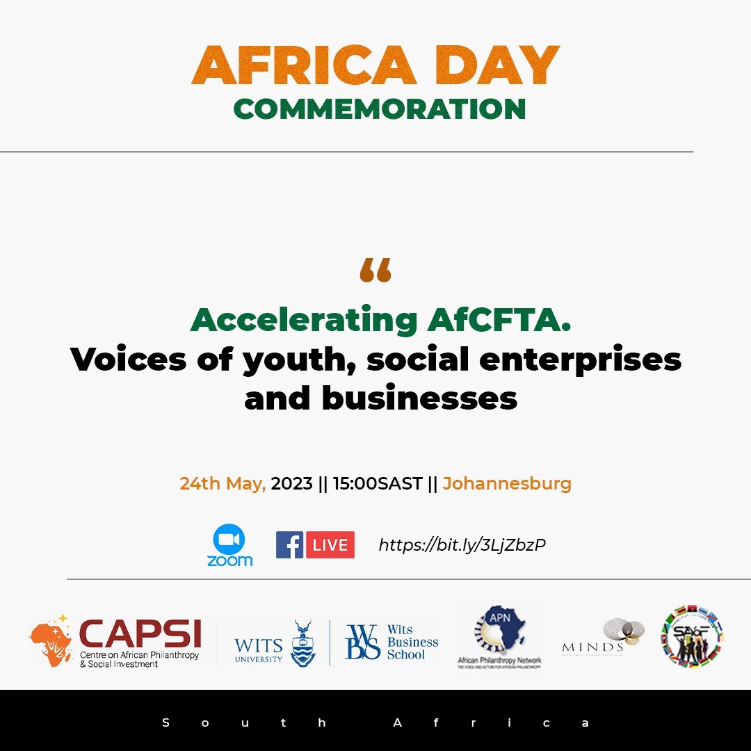 Wits Business School on Twitter "Join us on AfricaDay, 24 May 2023