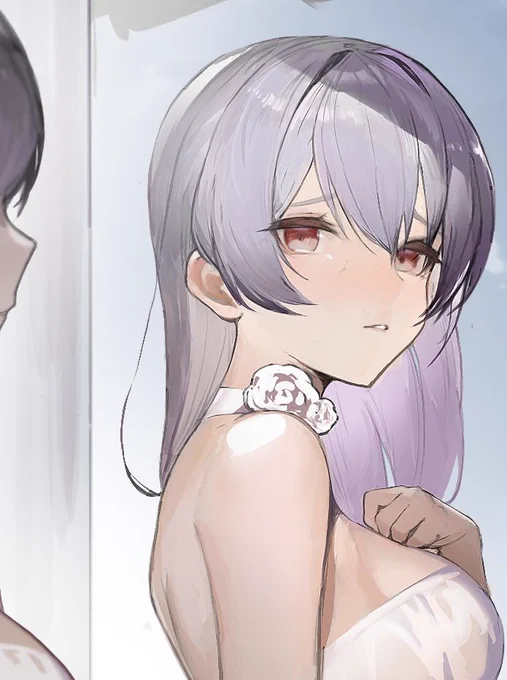 「さっきのアピールタイム......」 「考えたくない。」 「あなたの支持率......」 「嫌、聞きたくない......」  #アイアンサーガ #アイサガ