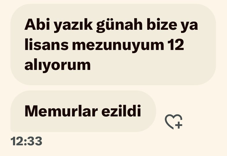ErcanSeki's tweet photo. İşçiye verip memura vermemek olmaz…

Anlık memur tepkisi👇 https://t.co/J8tjxym0mm