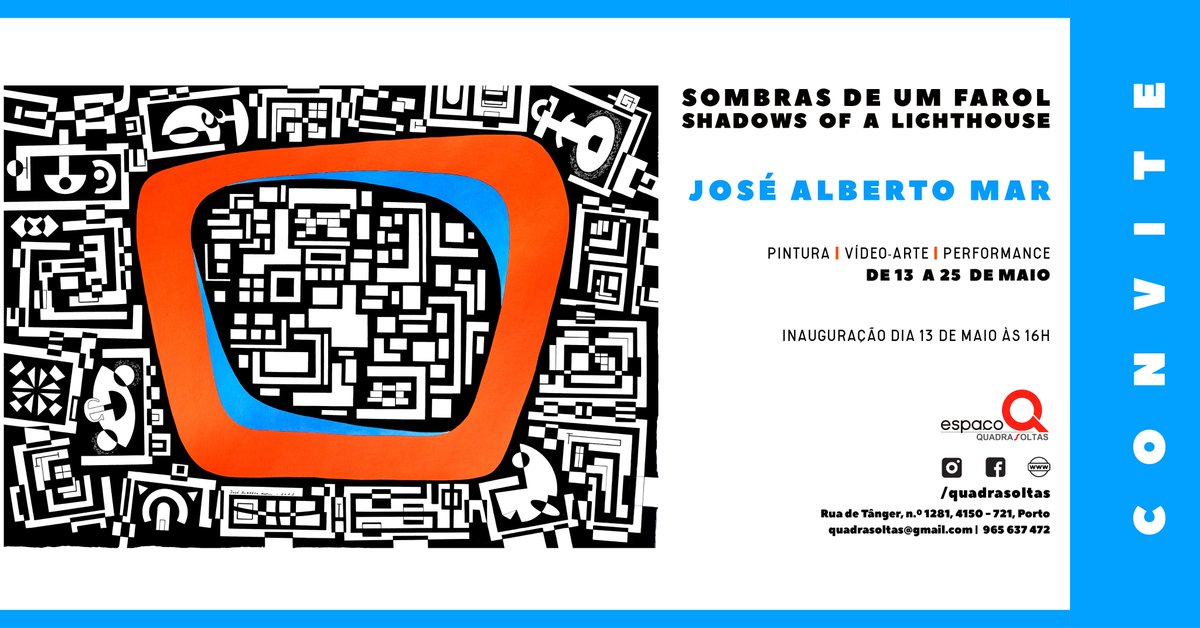 josalbertoMar's tweet photo. Painting Exhibition: SHADOWS OF A LIGHTHOUSE~SOMBRAS DE UM FAROL
-.-
#porto #contemporaryart #paintint #worldartday #Portugal #josealbertomar #exibition #artist #humanity #visualart #modernart https://t.co/4xO4FmBy9b