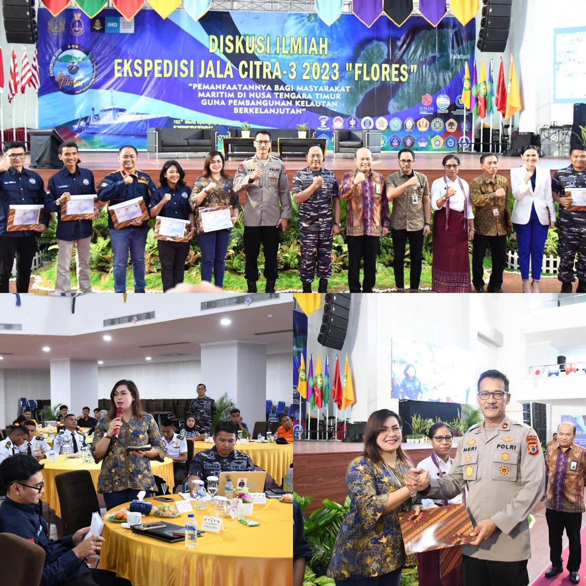 ChatePaulus's tweet photo. berkesempatan hadir sebagai Penanggap pada Diskusi Ilmiah Progress Ekspedisi Jala Citra 3 - 2023 Laut Flores yang mengusung tema Pemanfaatannya bagi Masyarakat Maritim di Nusa Tenggara Timur guna Pembangunan Kelautan Berkelanjutan.

Graha Undana, 09 Mei 2023.

#jalacitraflores https://t.co/vp766eCKSB