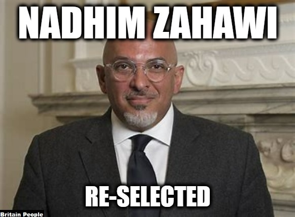 Britain_People's tweet photo. NADHIM ZAHAWI

🔴Tories RE-SELECT Nadhim Zahawi to stand in next election  

▪️The Tories re-selecting an MP who was sacked for tax dodging, says it all about the @Conservatives  

He is a truly malevolent force in British politics  

https://t.co/p6l3K7IWwt https://t.co/VCgWKoOx95