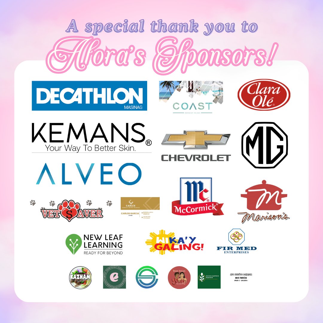 SCAAOfficial's tweet photo. We are grateful for ALORA'S✨ sponsors! Without their participation, 👍 the School Fair wouldn't be as MAGICAL! 🧚 https://t.co/U3unVGhrpY