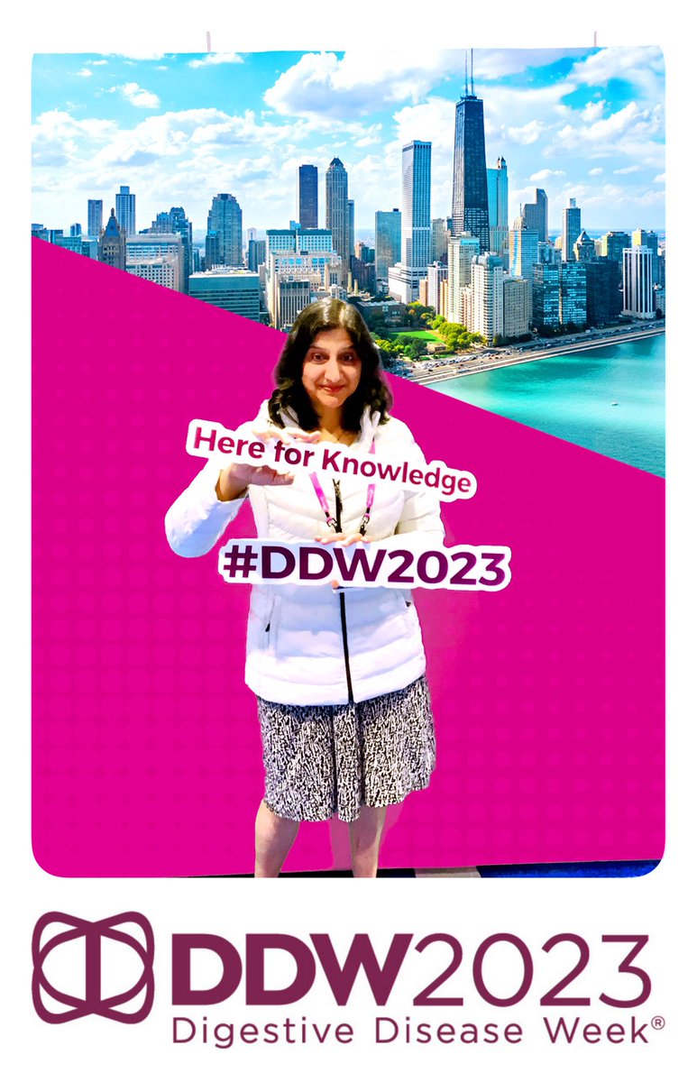 NeeraGuptaMD's tweet photo. On this final day of #DDW2023, I am here for collaborations &amp; knowledge! I am #HereforDDW‼️ @AmerGastroAssn @DDWMeeting #PGDB @ChildrensNatl #GrowthStudy #PhysicianScientist https://t.co/v4mN1CXw0W