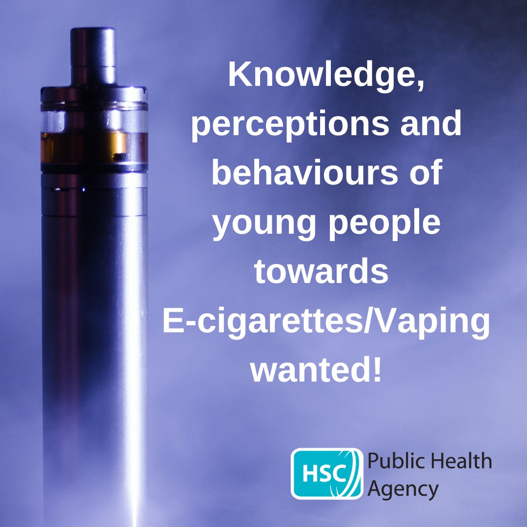 publichealthni's tweet photo. Have you got a child in post primary? If so, then we need their help. We are carrying out an important study on the views and experiences of young people towards e-cigarettes/vaping. Please encourage Your child to take part. More info @ https://t.co/bDkB8SE340 https://t.co/oOjUDGwKiK