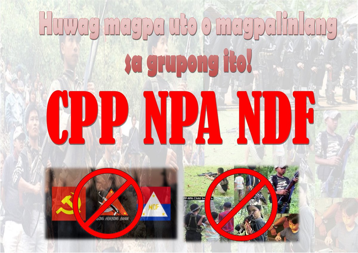 NO TO CPP-NPA-NDF

#lifeisbeautiful
#MKKequalsK
#KaligtasanNiyoSagotKo
#TulongTulongTayo
#PNPKakampiNyo