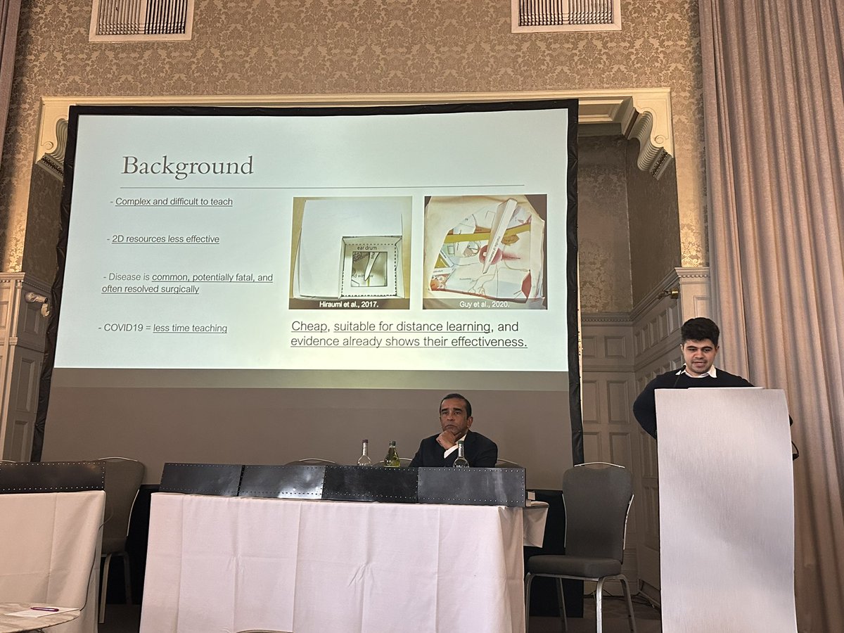 NoE_ENT's tweet photo. Our first trainee presentation is from @AhariDaniel presenting some spectacular work he achieved as a medical student at @OfficialUoM https://t.co/tyB4K12wX4