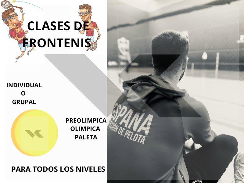 Clases de Frontenis⚾️

Llega el verano y no por eso tenemos que dejar de entrenar, aprovechemos esta época del año para seguir entrenando, mejorar y preparar tus nuevos objetivos o seguir avanzando en los que ya tenías.

Torneos, mejora individual, preparar una nueva temporada.