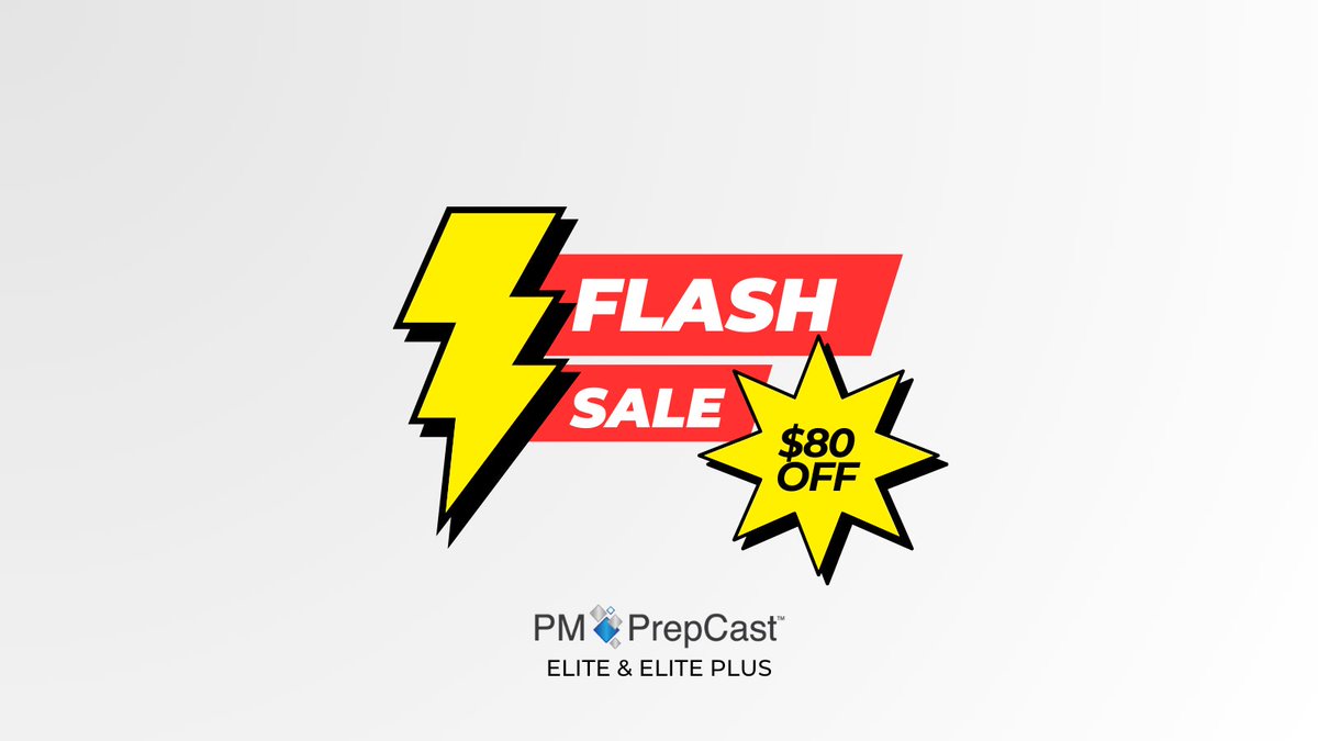PMExamTips's tweet photo. You don’t want to miss this! 🫵
Get $80 off when you buy PM PrepCast Elite & PM PrepCast Elite PLUS!
Simply use code May23 to get your $80 discount!
Order Now!
https://t.co/c3l0f6Ob2a
https://t.co/IFK4rsd2Sm
#PMPexamprep #projectmanagement #PMPrepCast https://t.co/TRVZpfG1zL